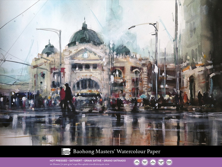 Baohong - Masters' Watercolour blok smooth grain