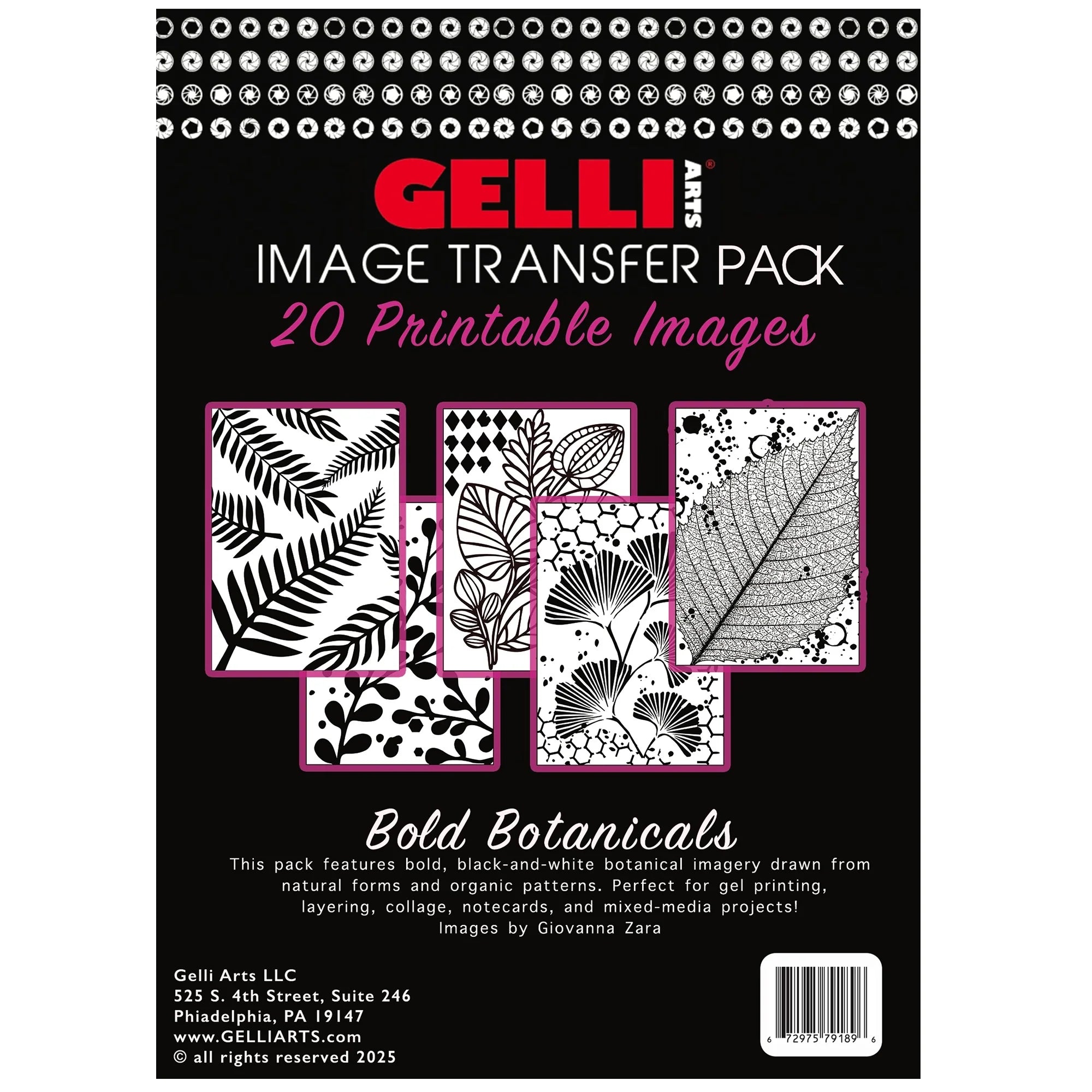 Gelli Arts - Image Transfer Pack Bold Botanicals