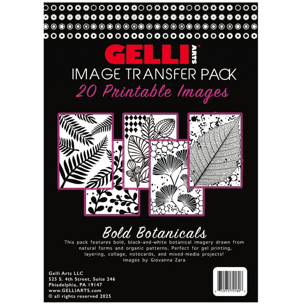 Gelli Arts - Image Transfer Pack Bold Botanicals