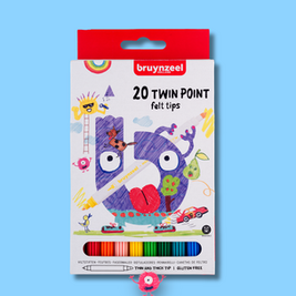Bruynzeel Kids Twin Point viltstiften set 20