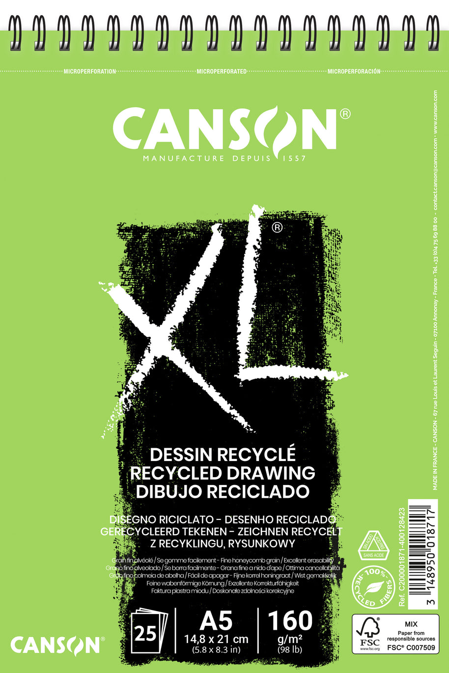 Canson XL tekenblok gerecycled 160 g