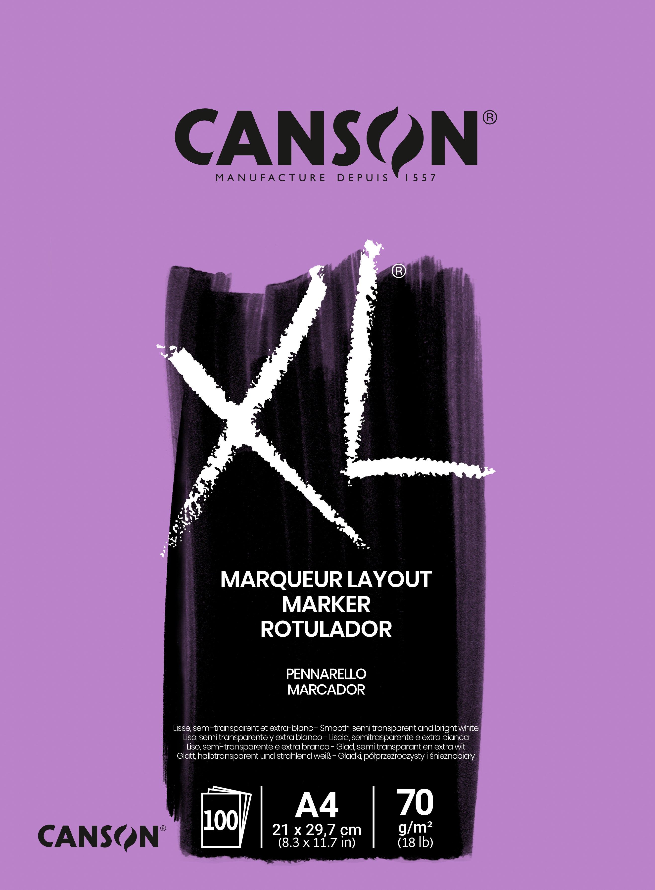Canson XL marker schetsblok 70 g