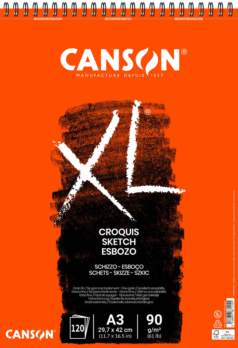 Canson XL schetsblok 90 g