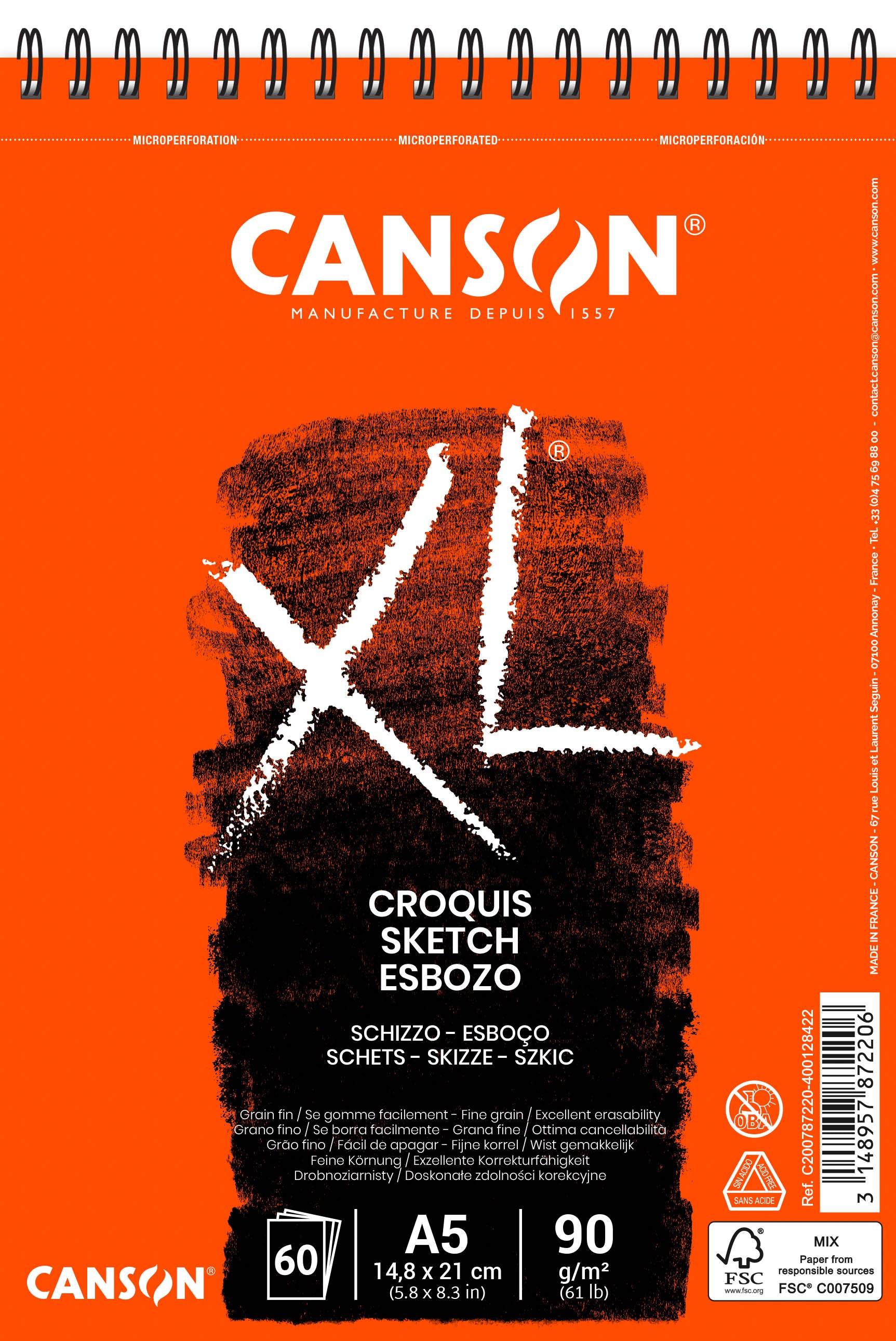 Canson XL schetsblok 90 g
