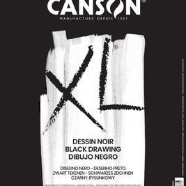 Canson XL dessin noir schetsblok diepzwart 150 g