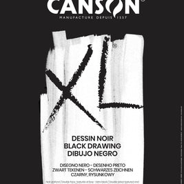 Canson XL dessin noir schetsblok diepzwart 150 g