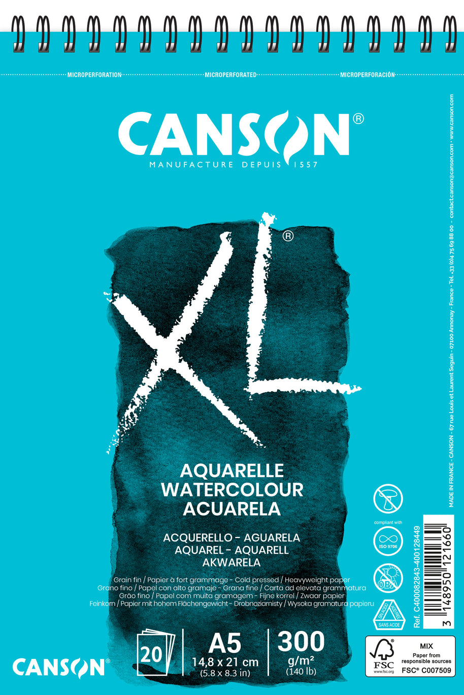 Canson XL aquarel blok 300 g