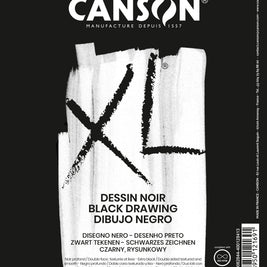 Canson XL dessin noir schetsblok diepzwart 150 g
