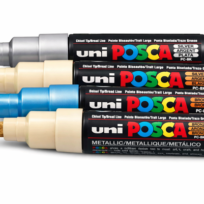 Posca Verfmarker Breed en schijn - 8 MM - PC-8K