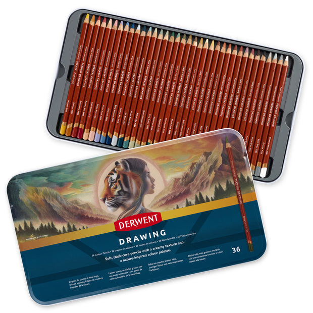 Derwent - Drawing potlood blik van 36 potloden