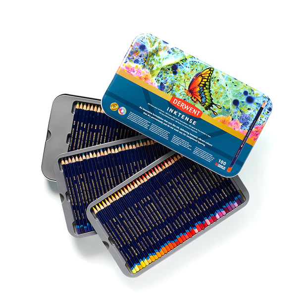 Derwent - Inktense potlood blik van 100 potloden