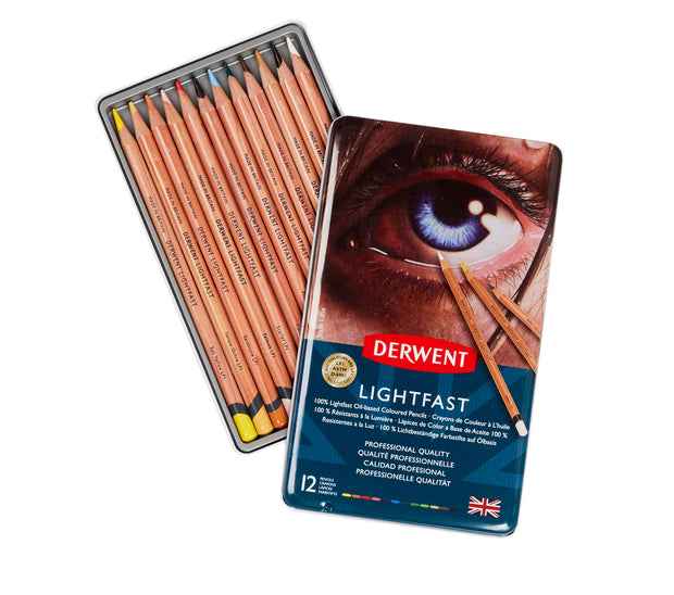 Derwent - Lightfast blik van 12 potloden