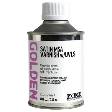 Golden acrylverf satijn msa vernis met UVLS 237 ml