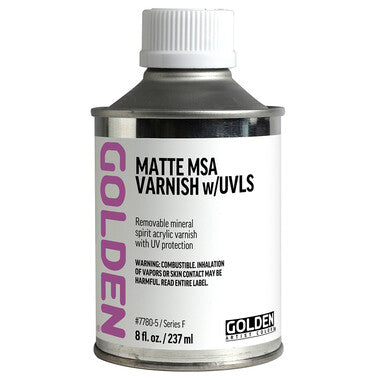 Golden acrylverf matte msa vernis met UVLS 237 ml