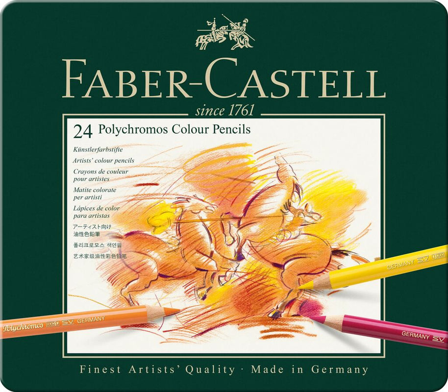 Kleurpotlood Faber-Castell Polychromos etui a 24 stuks