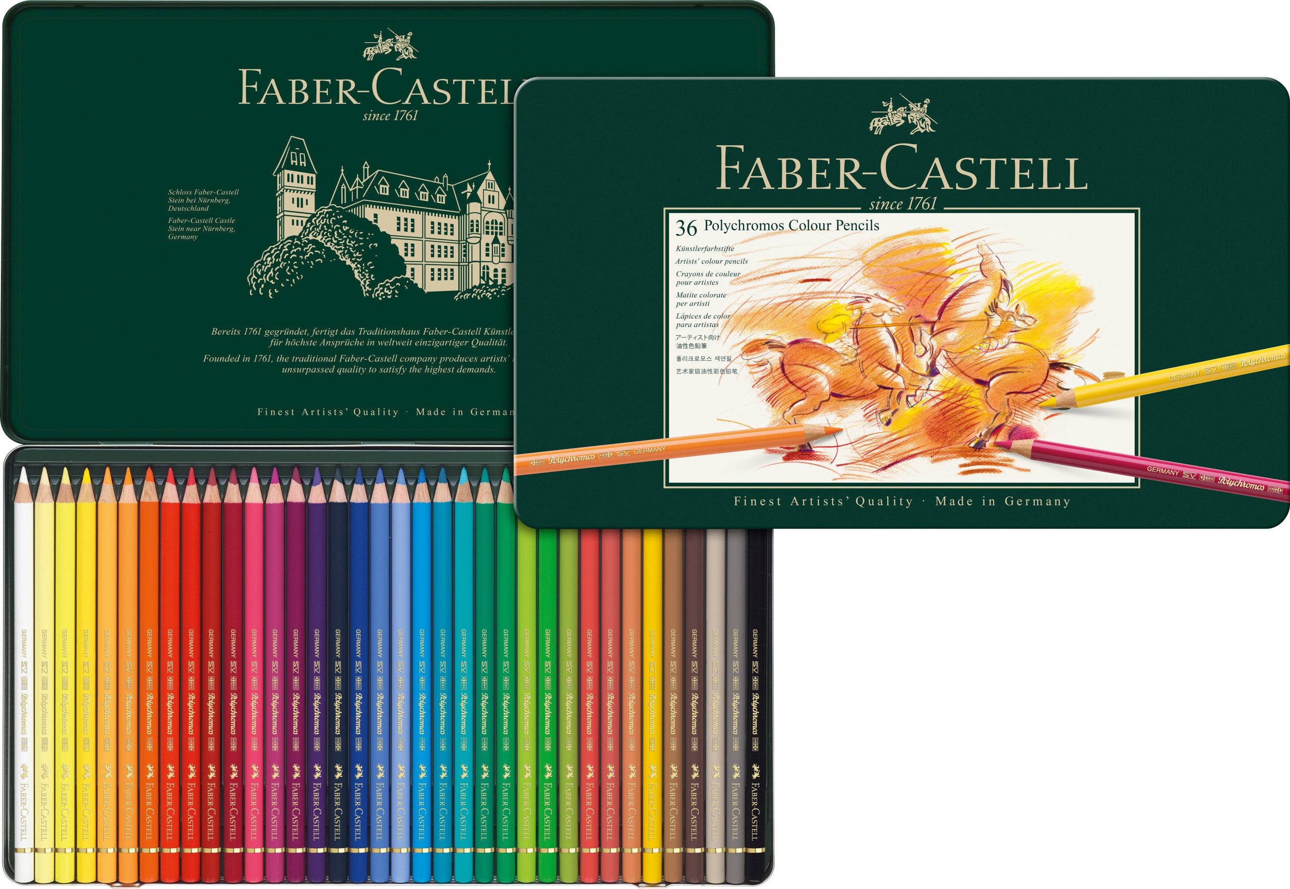 Kleurpotlood Faber-Castell Polychromos etui a 36 stuks