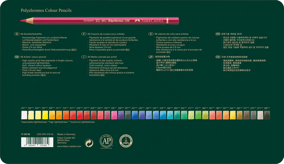 Kleurpotlood Faber-Castell Polychromos etui a 36 stuks