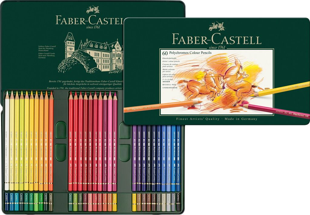 Kleurpotlood Faber-Castell Polychromos etui a 60 stuks