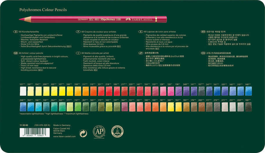 Kleurpotlood Faber-Castell Polychromos etui a 60 stuks
