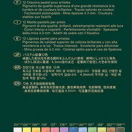 Pastelpotlood Faber-Castell Pitt metalen etui a 12 stuks