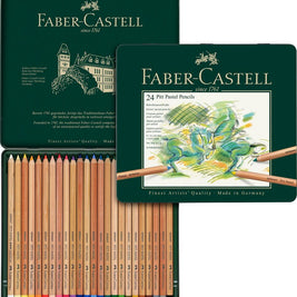 Pastelpotlood Faber-Castell Pitt metalen etui a 24 stuks