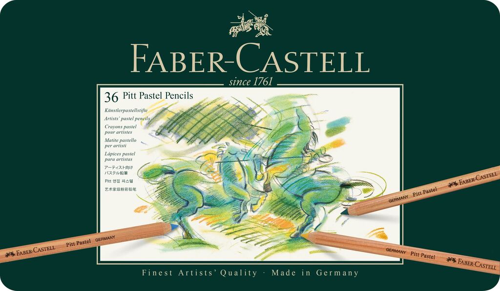 Pastelpotlood Faber-Castell Pitt metalen etui a 36 stuks