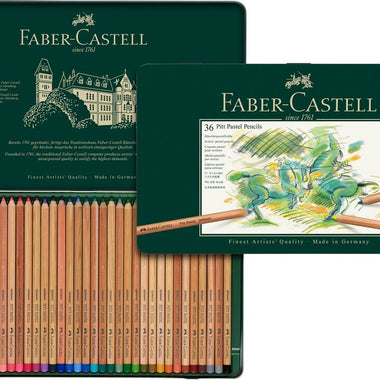 Pastelpotlood Faber-Castell Pitt metalen etui a 36 stuks