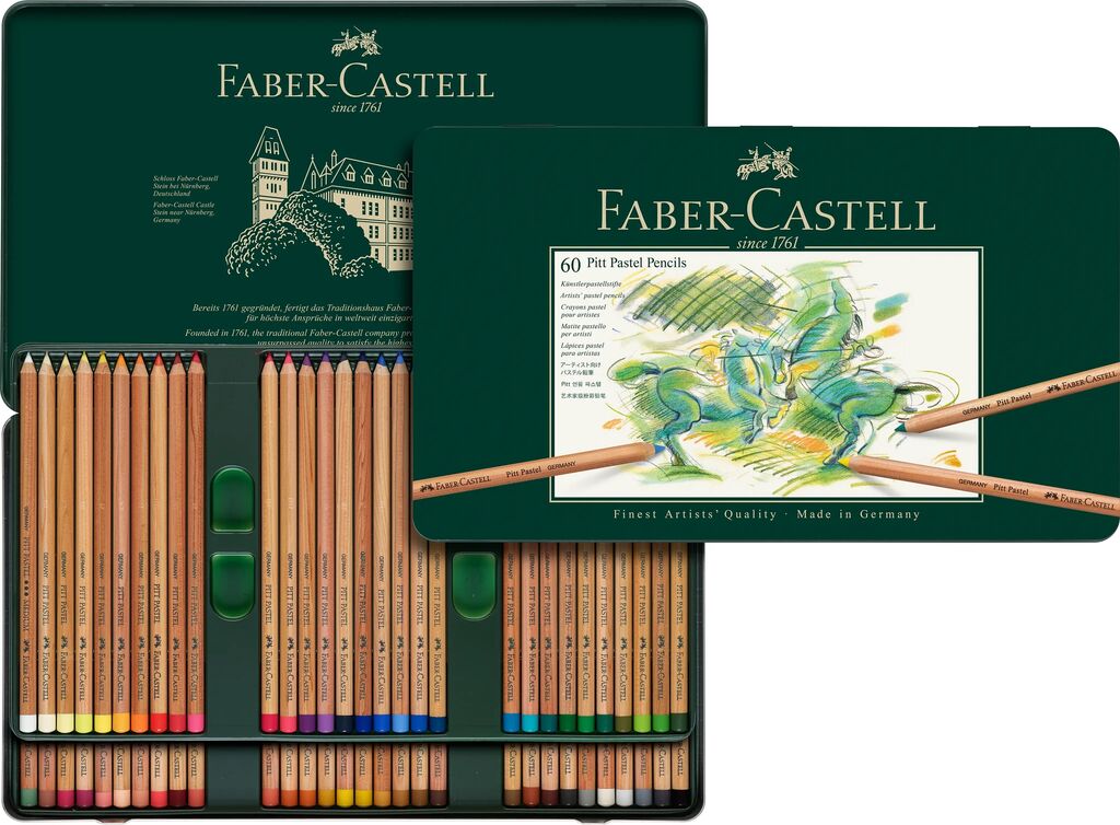 Pastelpotlood Faber-Castell Pitt metalen etui a 60 stuks