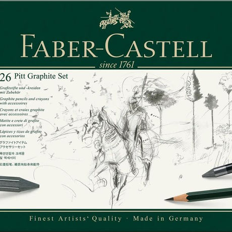 Grafietset Faber-Castell Pitt 26-delig