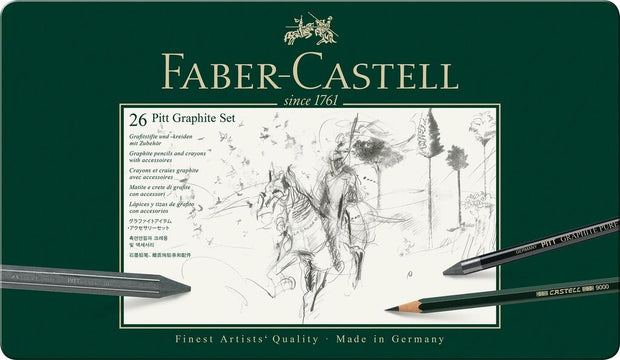 Grafietset Faber-Castell Pitt 26-delig