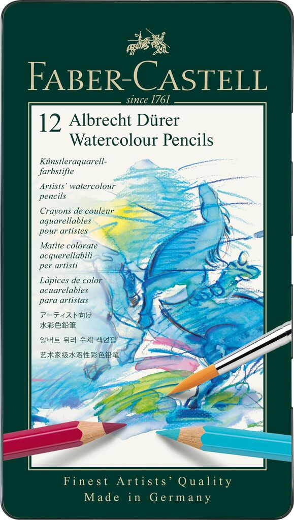 Aquarelpotlood Faber-Castell Albrecht Dürer etui à 12 stuks
