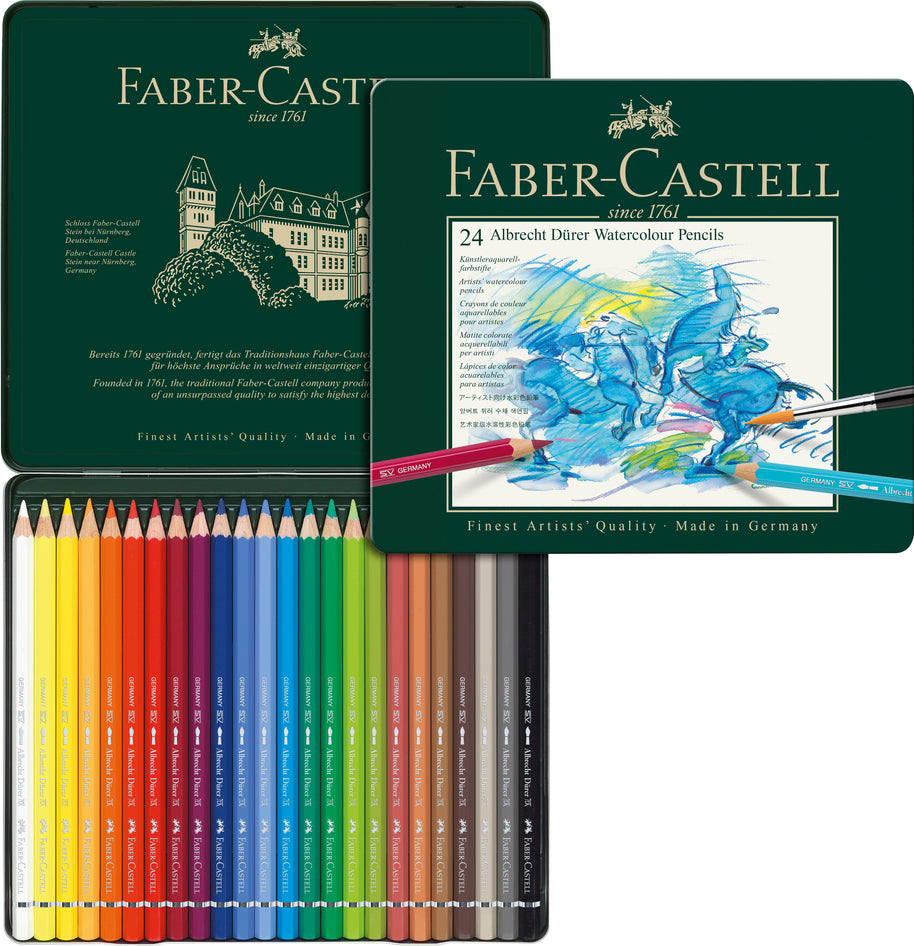 Aquarelpotlood Faber-Castell Albrecht Dürer etui à 24 stuks