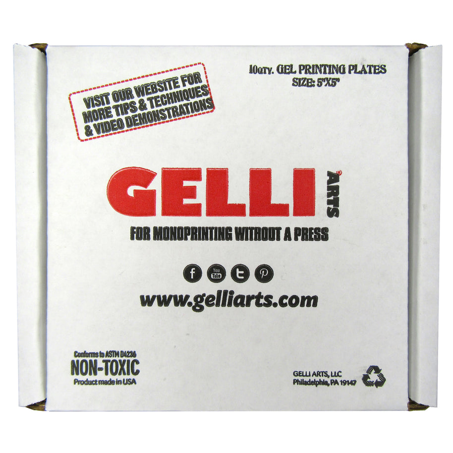 Gelli Arts - Gelli Plate 12,7 x 12,7 cm Class Pack with 10 Plates