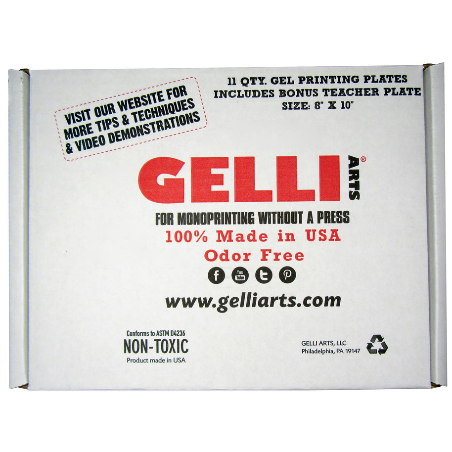 Gelli Arts - Gelli Plate 20,3 x 25,4 cm Class Pack with 11 Plates