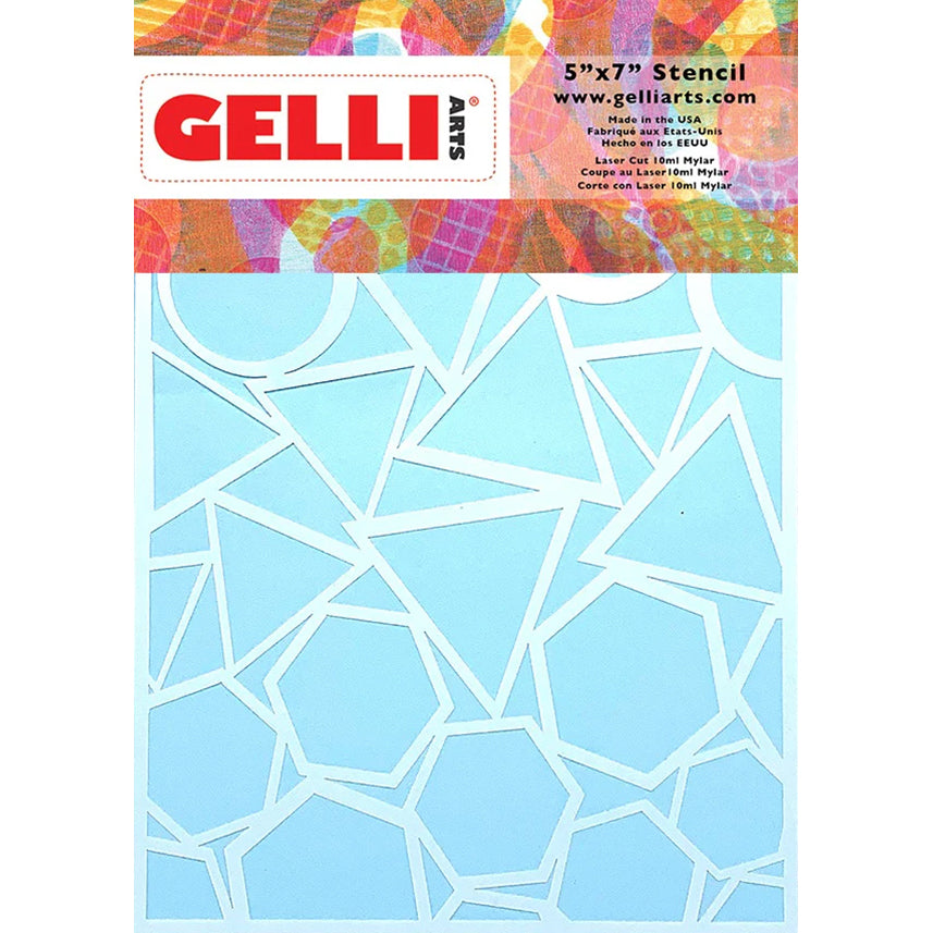 Gelli  Arts - Geo Stencil 12,7 x 17,8 cm