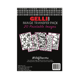 Gelli Arts - Image Transfer Pack wilde bloemen sjabloon