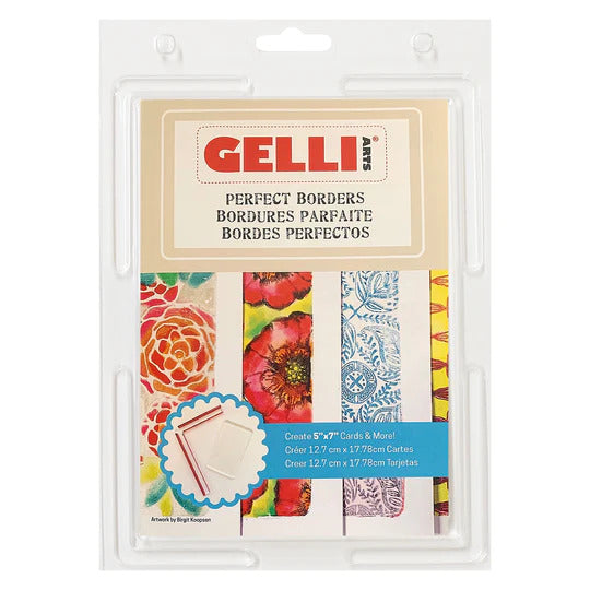 Gelli Arts - Perfect Boarder 12.7 x 17.8 cm incl. Plate 10.2 x 15.2 cm