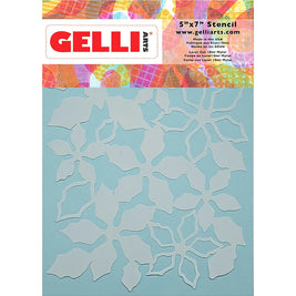 Gelli Arts - Poinsettia Stencil 12,7 x 17,8 cm