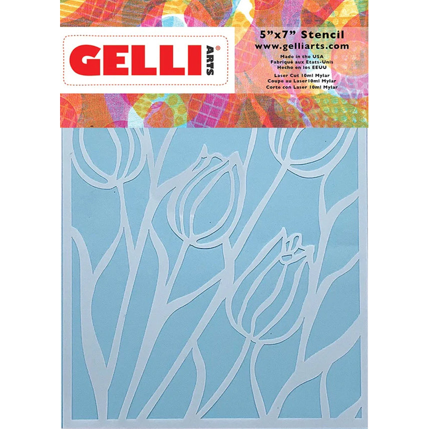 Gelli Arts - Tulip Stencil 12,7 x 17,8 cm