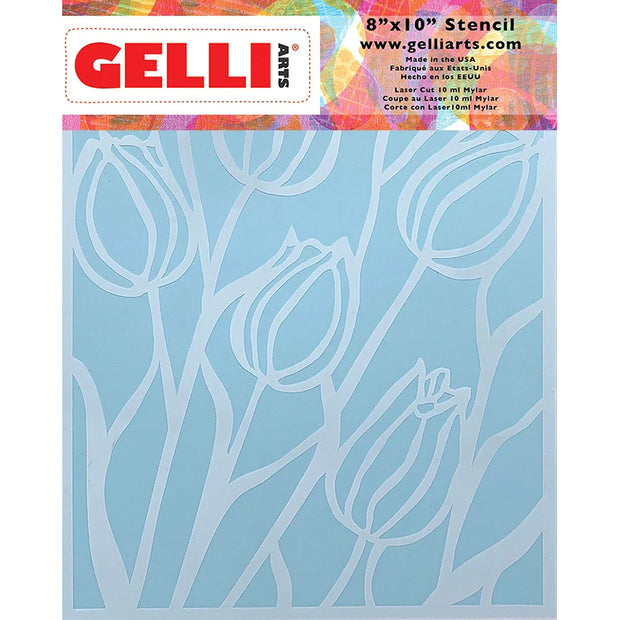 Gelli Arts - Tulip Stencil 20,3 x 25,4 cm