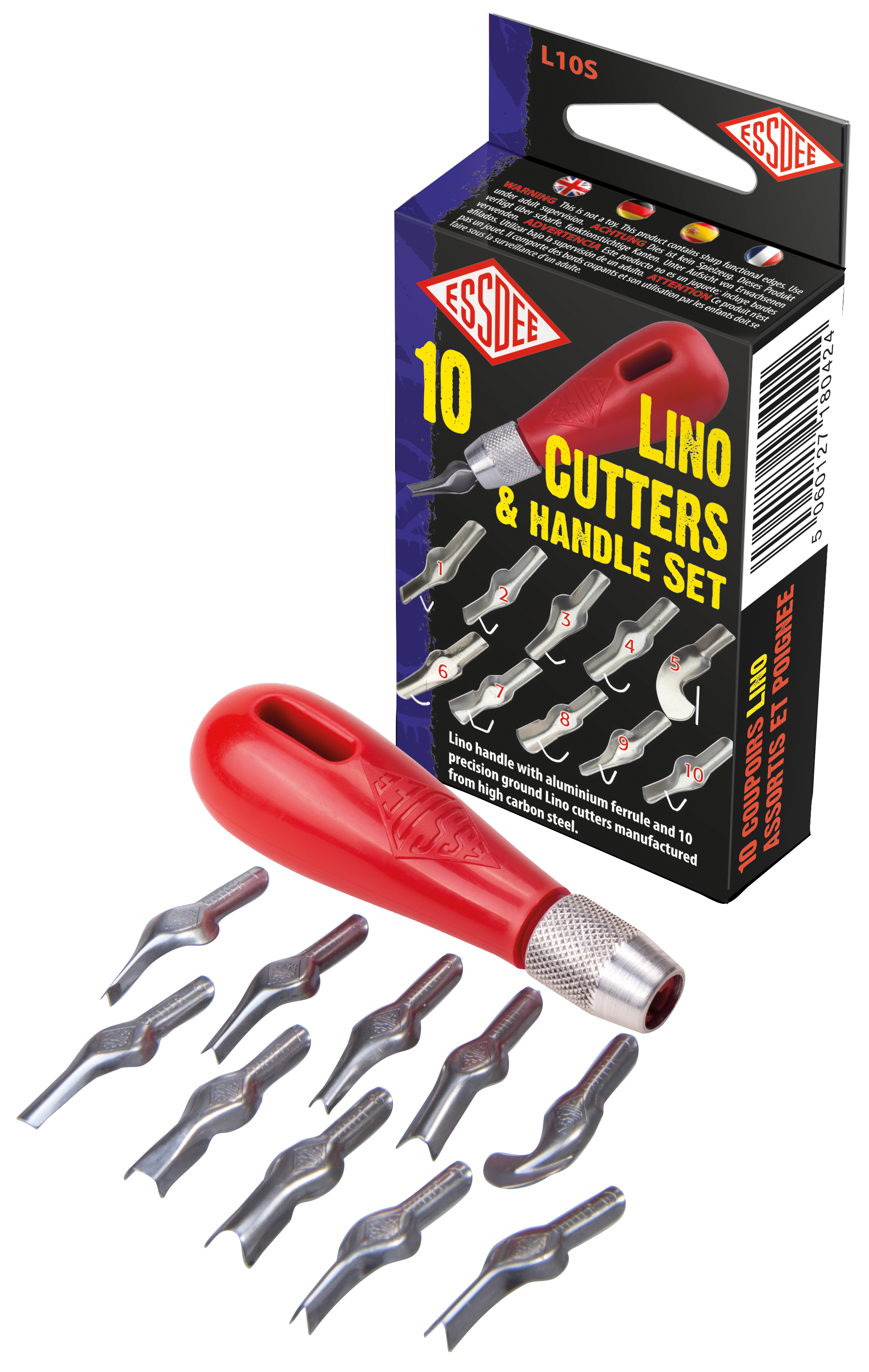 Essdee Linosnede Set 10 Cutters