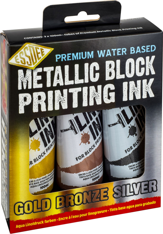 Essdee Lino Inkt Metallic Set 3x100 ml