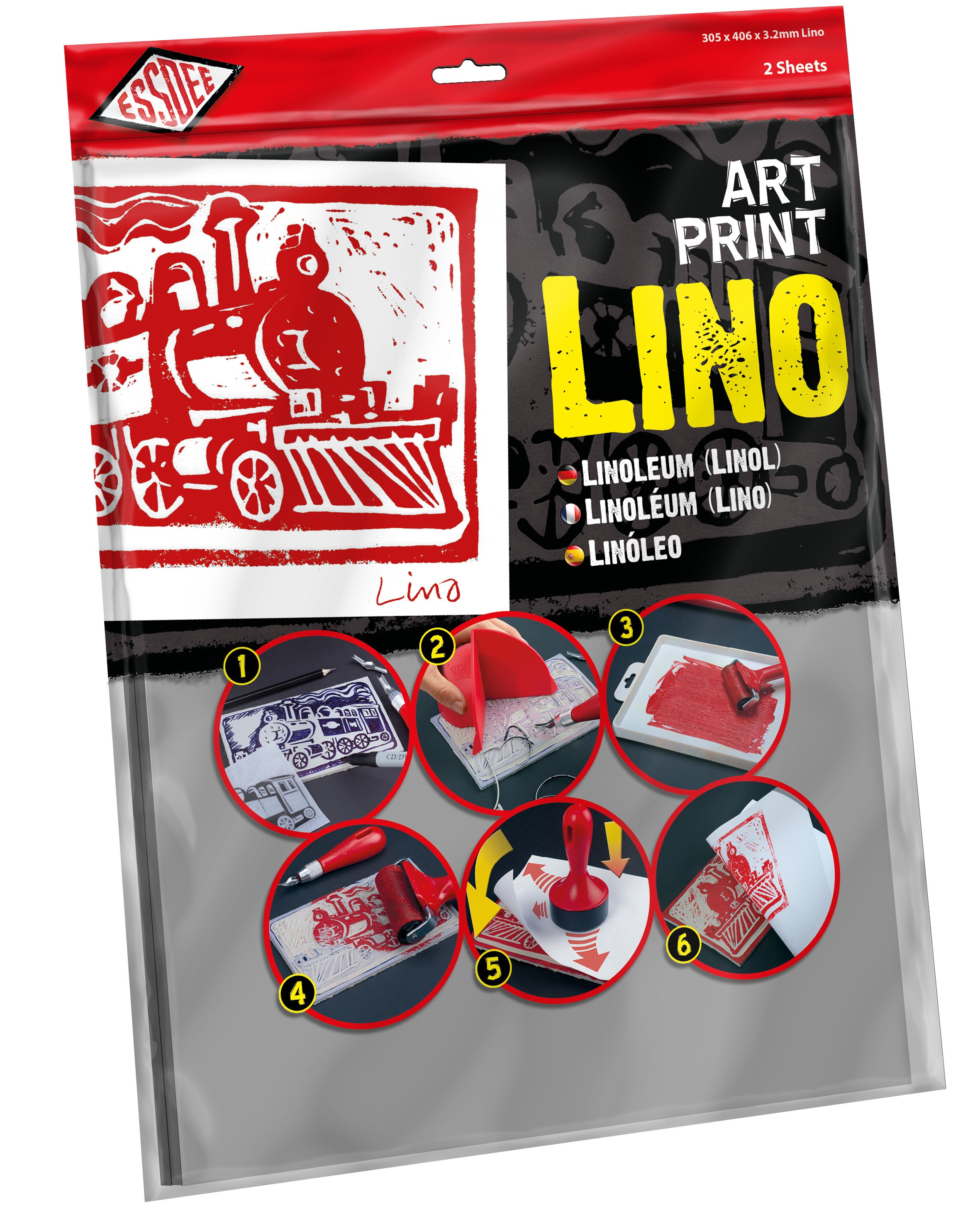 Linoleum traditioneel per 2 stuks