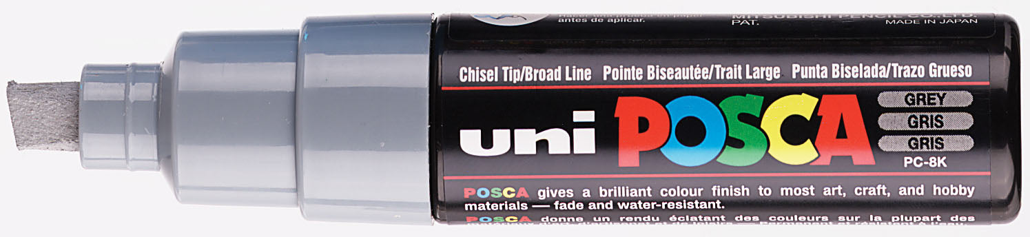 Posca Verfmarker Breed en schijn - 8 MM - PC-8K