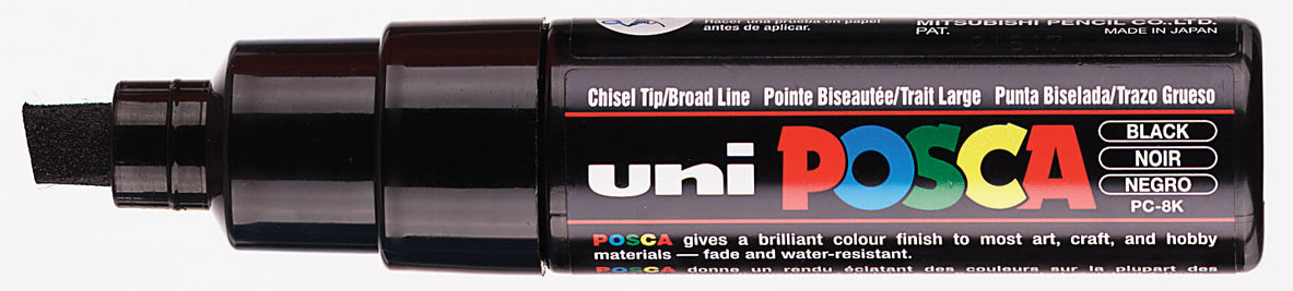 Posca Verfmarker Breed en schijn - 8 MM - PC-8K