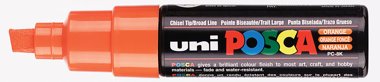 Posca Verfmarker Breed en schijn - 8 MM - PC-8K