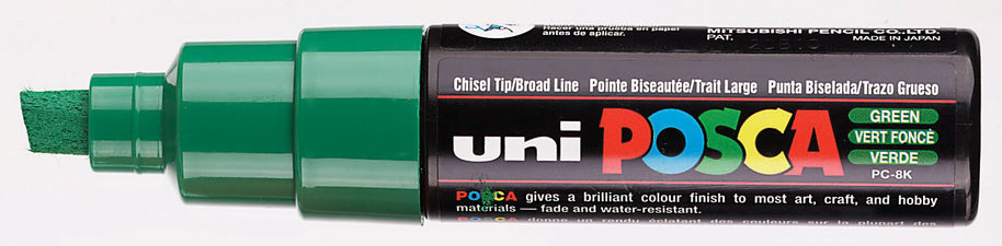 Posca Verfmarker Breed en schijn - 8 MM - PC-8K