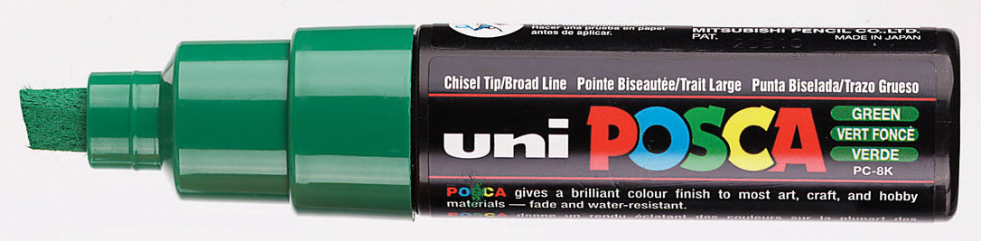 Posca Verfmarker Breed en schijn - 8 MM - PC-8K