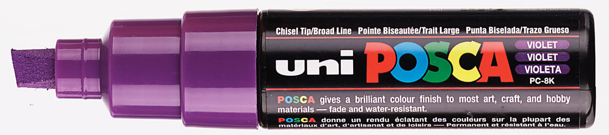 Posca Verfmarker Breed en schijn - 8 MM - PC-8K