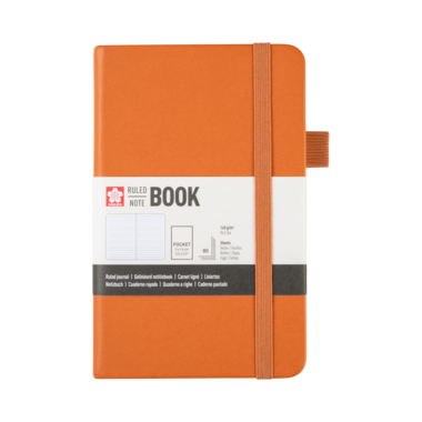 Sakura gelijnd harde kaft notitieboek 9x14cm